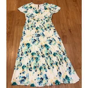 Tinsel Women's Petite  Print Short-Sleeve Maxi Dress Size PL